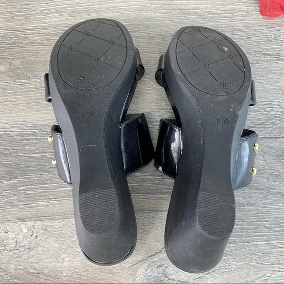 Lauren Ralph Lauren Rhianna Wedge Sandals Sz 6.5B - Picture 5 of 8